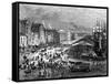 Strand Street, Liverpool, C1880-H Ray-Framed Stretched Canvas