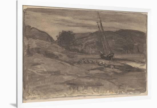 Stranded, 1875-William Morris Hunt-Framed Giclee Print