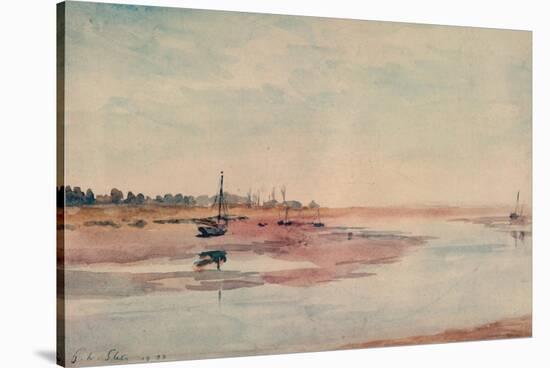 Stranded Fishing Boats, Maldon, 1933-Philip Wilson Steer-Stretched Canvas