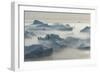 Stranded Icebergs at the Mouth of the Icefjord Near Ilulissat, Greenland-Luis Leamus-Framed Photographic Print