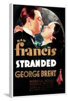 Stranded, US poster art, George Brent, Kay Francis, 1935-null-Framed Art Print