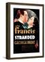 Stranded, US poster art, George Brent, Kay Francis, 1935-null-Framed Art Print