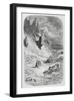 Stranding of Sinbad's Ship, C.1868-Gustave Dore-Framed Giclee Print