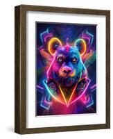 Strange Bear-null-Framed Art Print