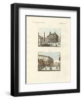 Strange Building in Rome-null-Framed Premium Giclee Print