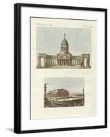 Strange Buildings in Petersburg-null-Framed Giclee Print