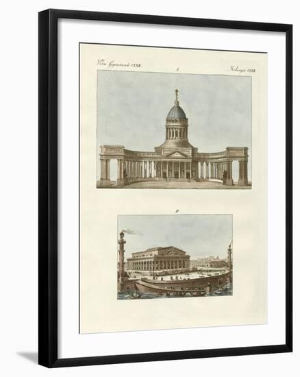 Strange Buildings in Petersburg-null-Framed Giclee Print