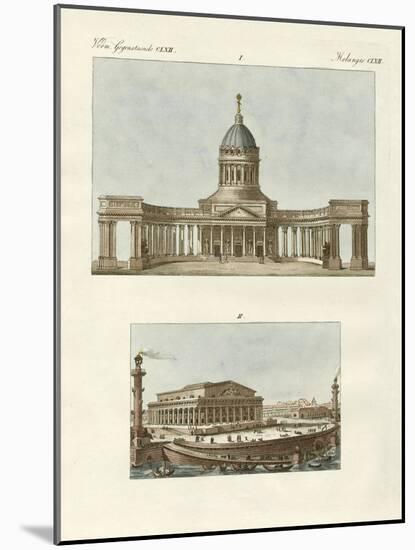 Strange Buildings in Petersburg-null-Mounted Giclee Print