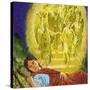 Strange Dreams from the Bible: Jacob's Ladder-Clive Uptton-Stretched Canvas