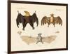 Strange Flap Animals-null-Framed Premium Giclee Print