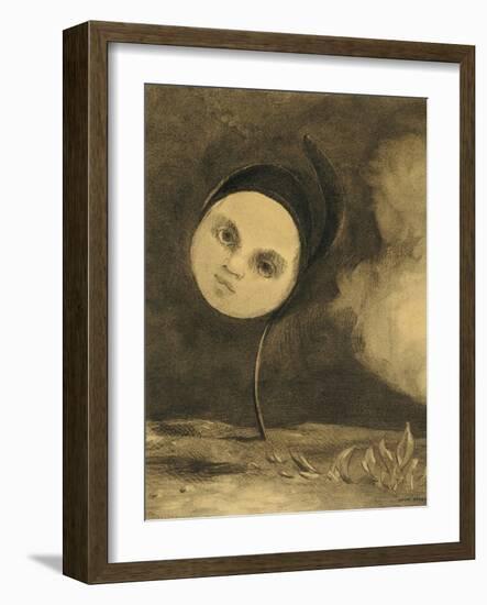 Strange Flower (Little Sister of the Poor), 1880-Odilon Redon-Framed Giclee Print