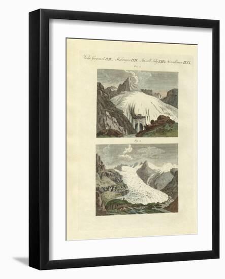 Strange Glaciers as the Birth of Large Rivers-null-Framed Giclee Print