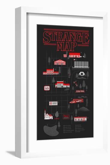 Strange Map-Robert Farkas-Framed Art Print