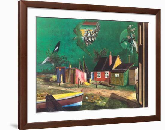 Strange Passage of Birds Over Dangast-Franz Radziwill-Framed Collectable Print