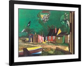 Strange Passage of Birds Over Dangast-Franz Radziwill-Framed Collectable Print