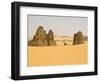 Strange Rock Formation La Vache Qui Pleure (The Cow That Cries), Near Djanet, Algeria, Africa-Michael Runkel-Framed Photographic Print