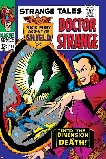 Strange Tales No.152 Cover: Dr. Strange, Umar and Mindless Ones-Bill Everett-Lamina Framed Poster