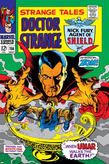 Strange Tales No.156 Cover: Dr. Strange-Marie Severin-Lamina Framed Poster