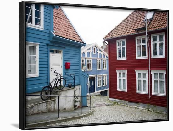 Strangehagen Street, Stransidden District, Bergen, Hordaland, Norway, Scandinavia, Europe-Marco Cristofori-Framed Photographic Print