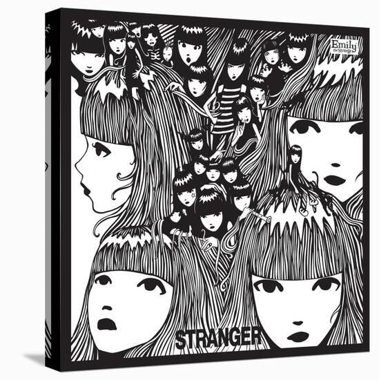 Stranger Revolver-Emily the Strange-Stretched Canvas