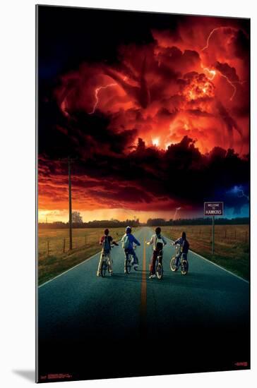 Stranger Things 2 - Key Art-null-Mounted Poster