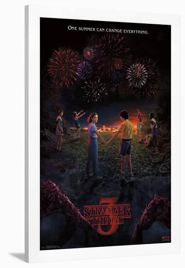 Stranger Things 3 - Key Art-null-Framed Standard Poster