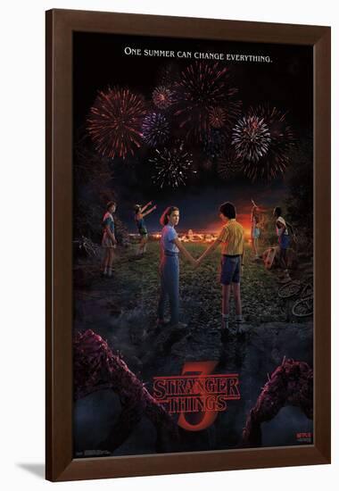 Stranger Things 3 - Key Art-null-Framed Standard Poster