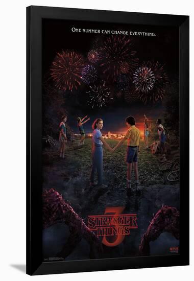 Stranger Things 3 - Key Art-null-Framed Standard Poster