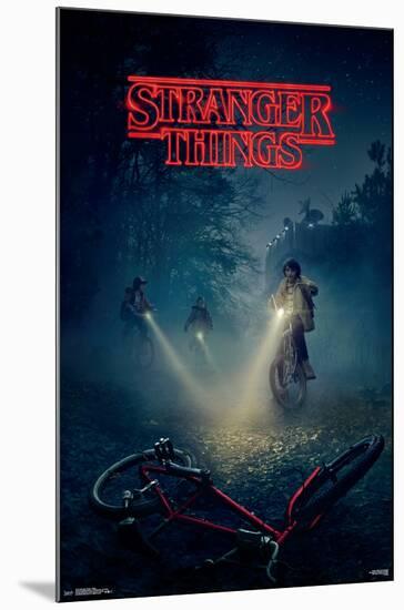 Stranger Things - Bikes-null-Mounted Poster