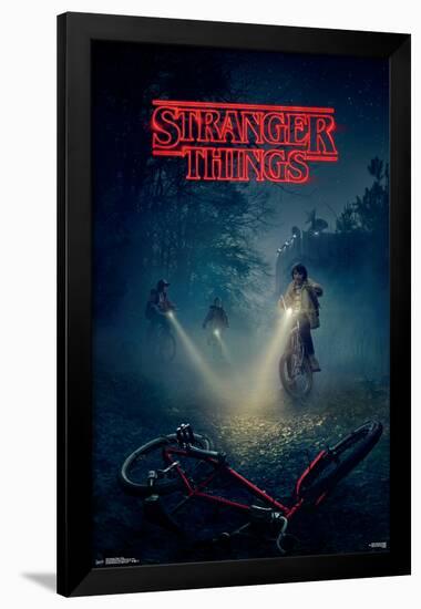 Stranger Things - Bikes-null-Framed Poster