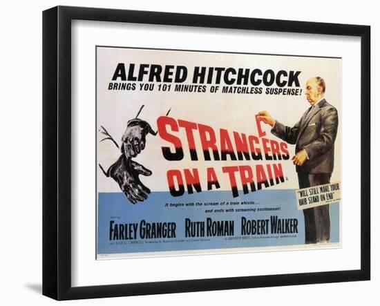 Strangers on a Train, 1951-null-Framed Art Print