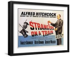 Strangers on a Train, 1951-null-Framed Art Print