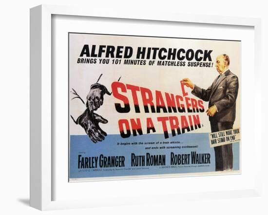 Strangers on a Train, 1951-null-Framed Art Print