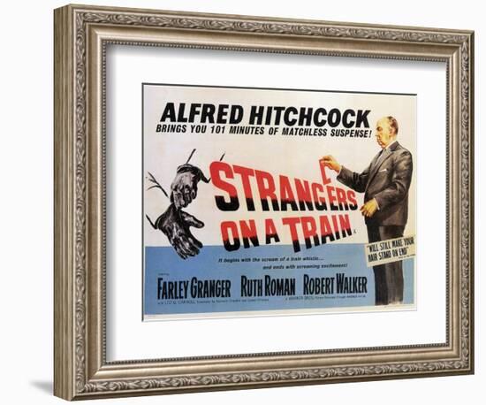 Strangers on a Train, 1951-null-Framed Art Print