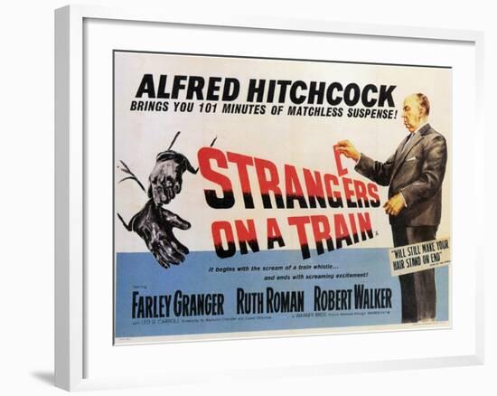 Strangers on a Train, 1951-null-Framed Art Print