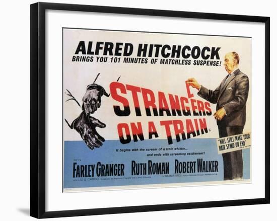 Strangers on a Train, 1951-null-Framed Art Print