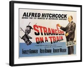 Strangers on a Train, 1951-null-Framed Art Print