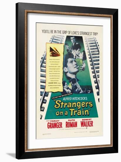 Strangers on a Train 1951-null-Framed Giclee Print