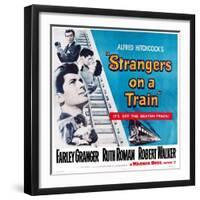 Strangers on a Train, 1951-null-Framed Art Print