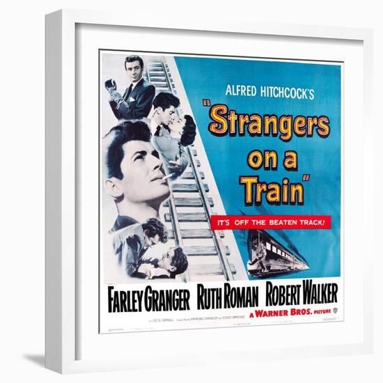 Strangers on a Train, 1951-null-Framed Art Print