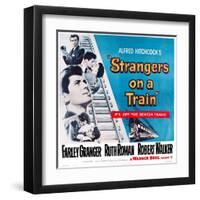 Strangers on a Train, 1951-null-Framed Art Print