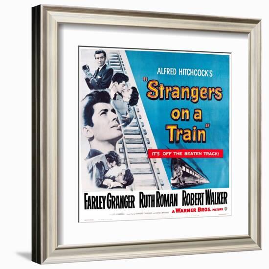 Strangers on a Train, 1951-null-Framed Art Print