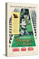 STRANGERS ON A TRAIN, Farley Granger, Robert Walker, Ruth Roman, 1951-null-Stretched Canvas