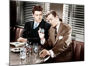 STRANGERS ON A TRAIN, from left: Farley Granger, Robert Walker, 1951-null-Mounted Photo