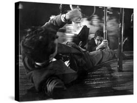 Strangers On A Train, Robert Walker, Farley Granger, 1951-null-Stretched Canvas
