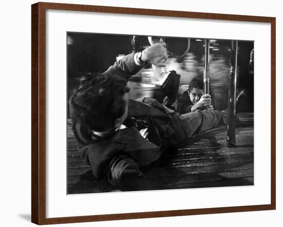 Strangers On A Train, Robert Walker, Farley Granger, 1951-null-Framed Photo