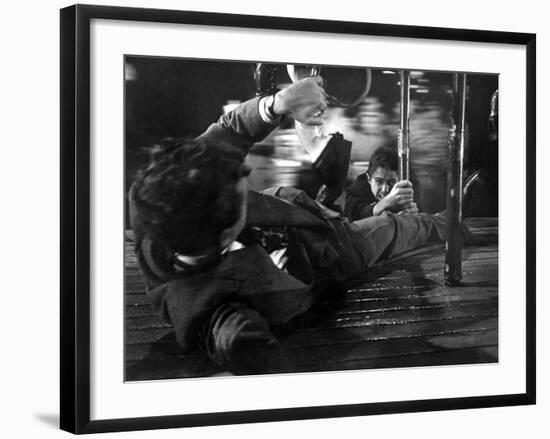 Strangers On A Train, Robert Walker, Farley Granger, 1951-null-Framed Photo