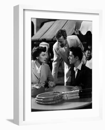 Strangers on a Train, Ruth Roman, Farley Granger, 1951-null-Framed Photo