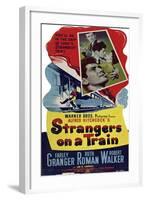 STRANGERS ON A TRAIN-null-Framed Art Print