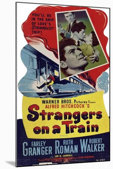 STRANGERS ON A TRAIN-null-Mounted Art Print